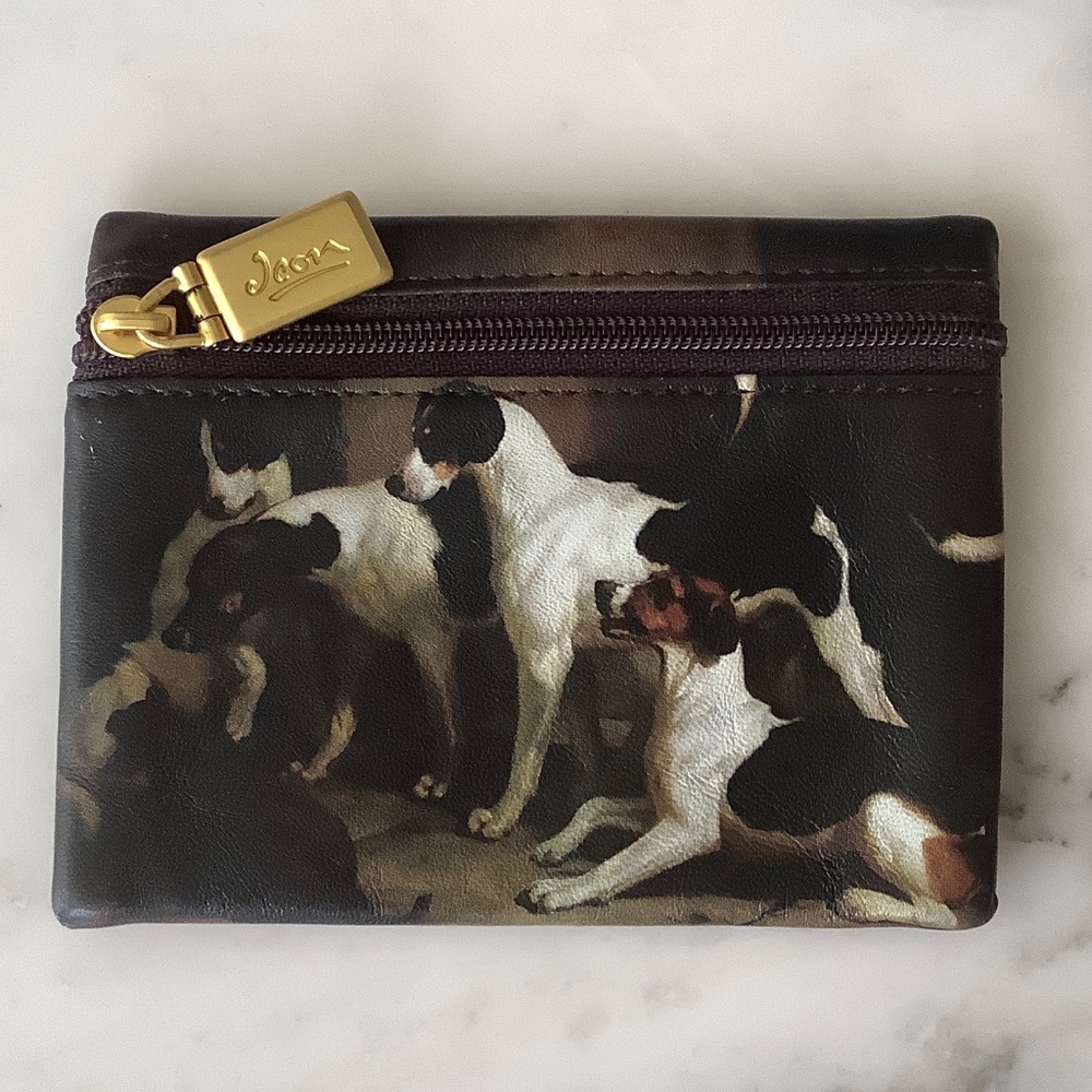 Icon Los Angeles Coin Purse/Small Zipper Pouch Puckeridge Foxhound *RARE* dogs